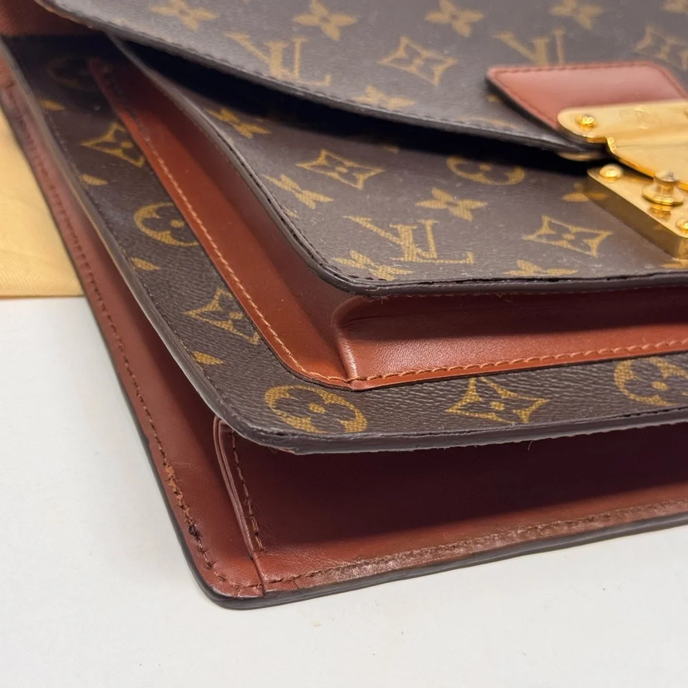 💯Authentic LOUIS VUITTON Monceau in Monogram canvas W/ Strap